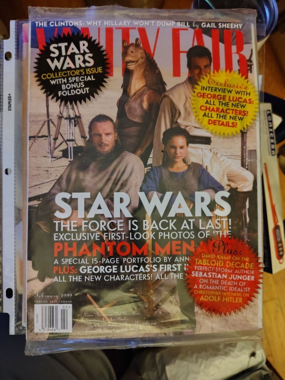 Vanity Fair February 1999 Star Wars Collectors Issue With Bonus Foldout